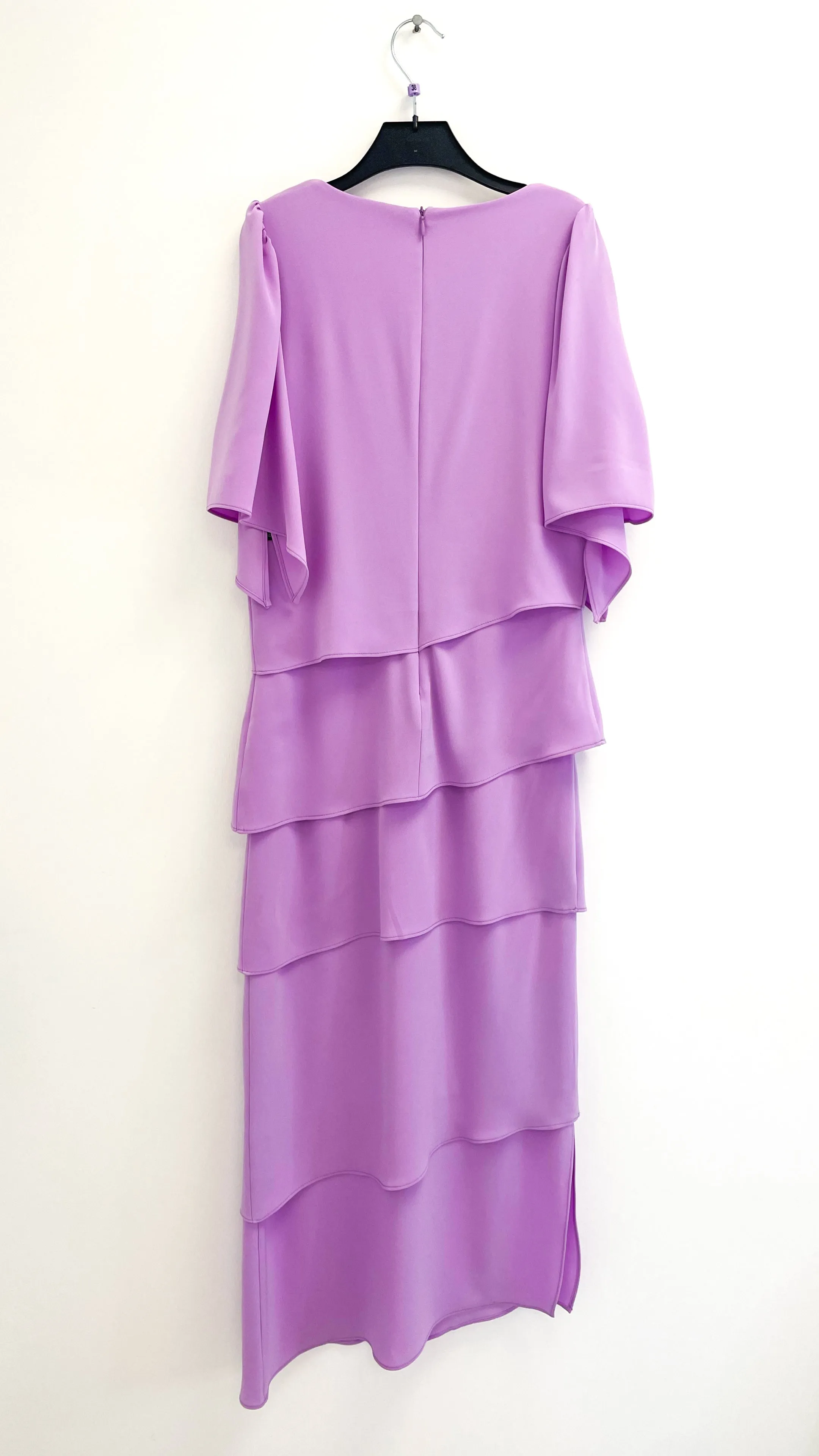 A1706 Lilac Layered Shift Style Dress