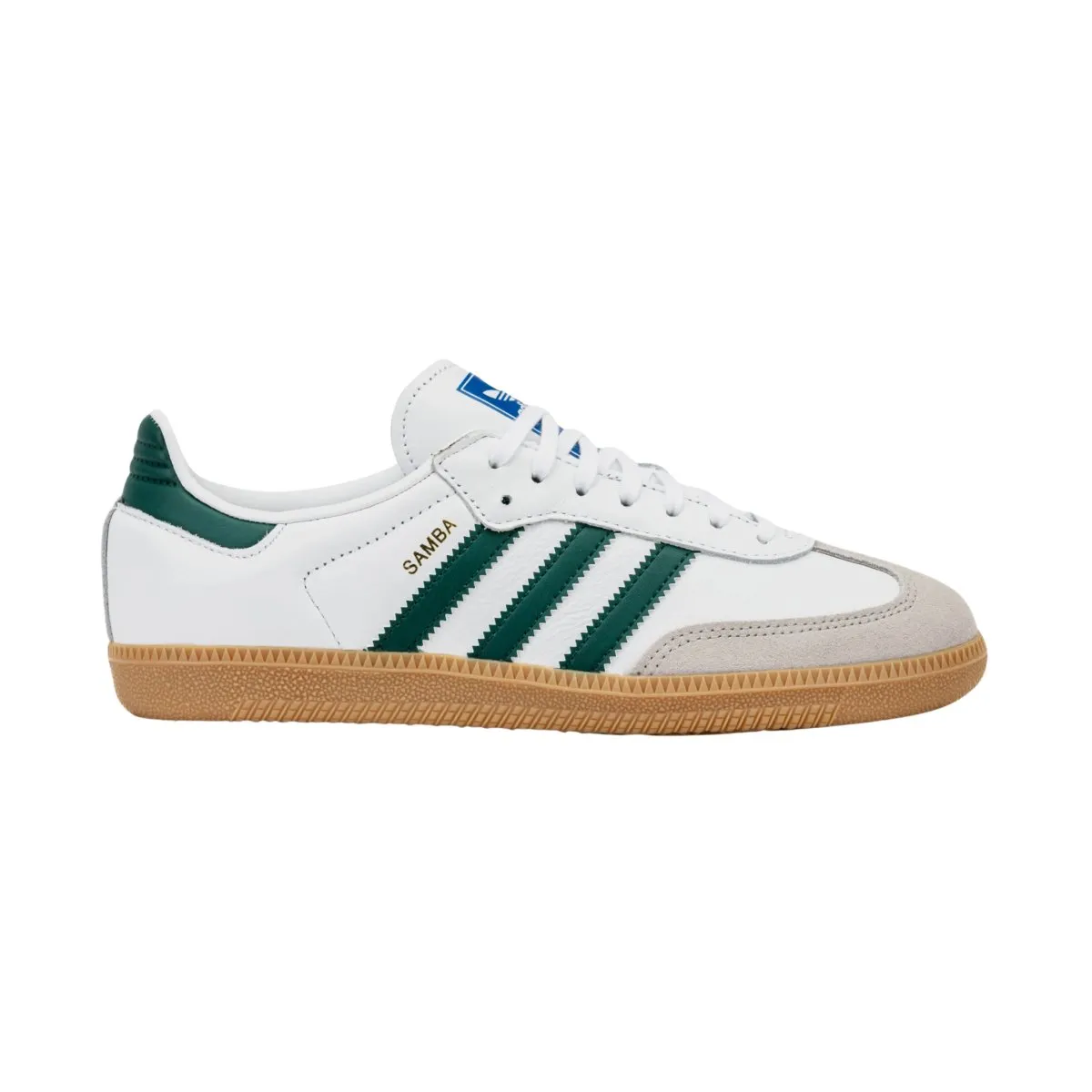 Adidas Boy's (Grade School) Samba OG Cloud White/Collegiate Green/Gum