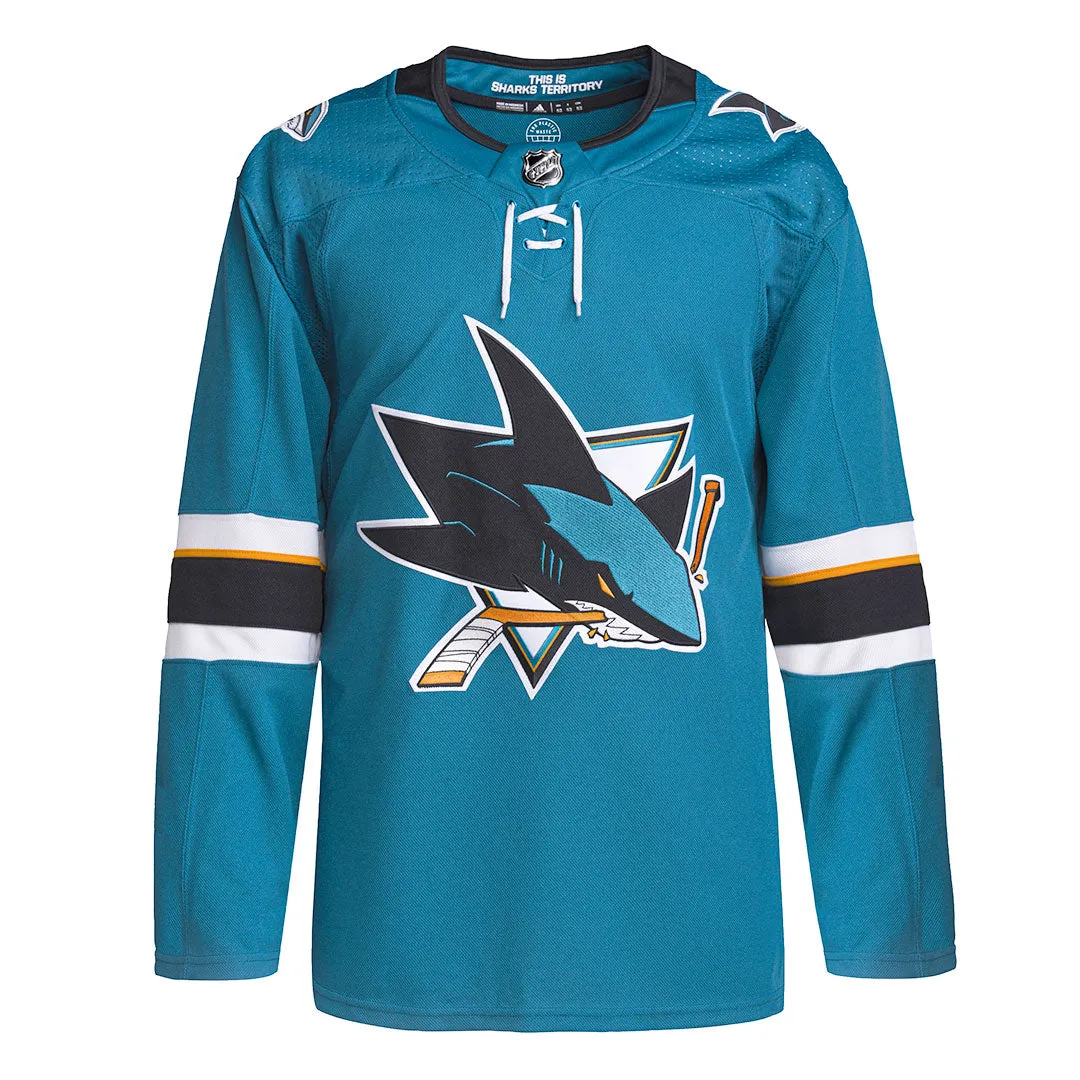 adidas - Men's San Jose Sharks Authentic Home Jersey (GT5624)