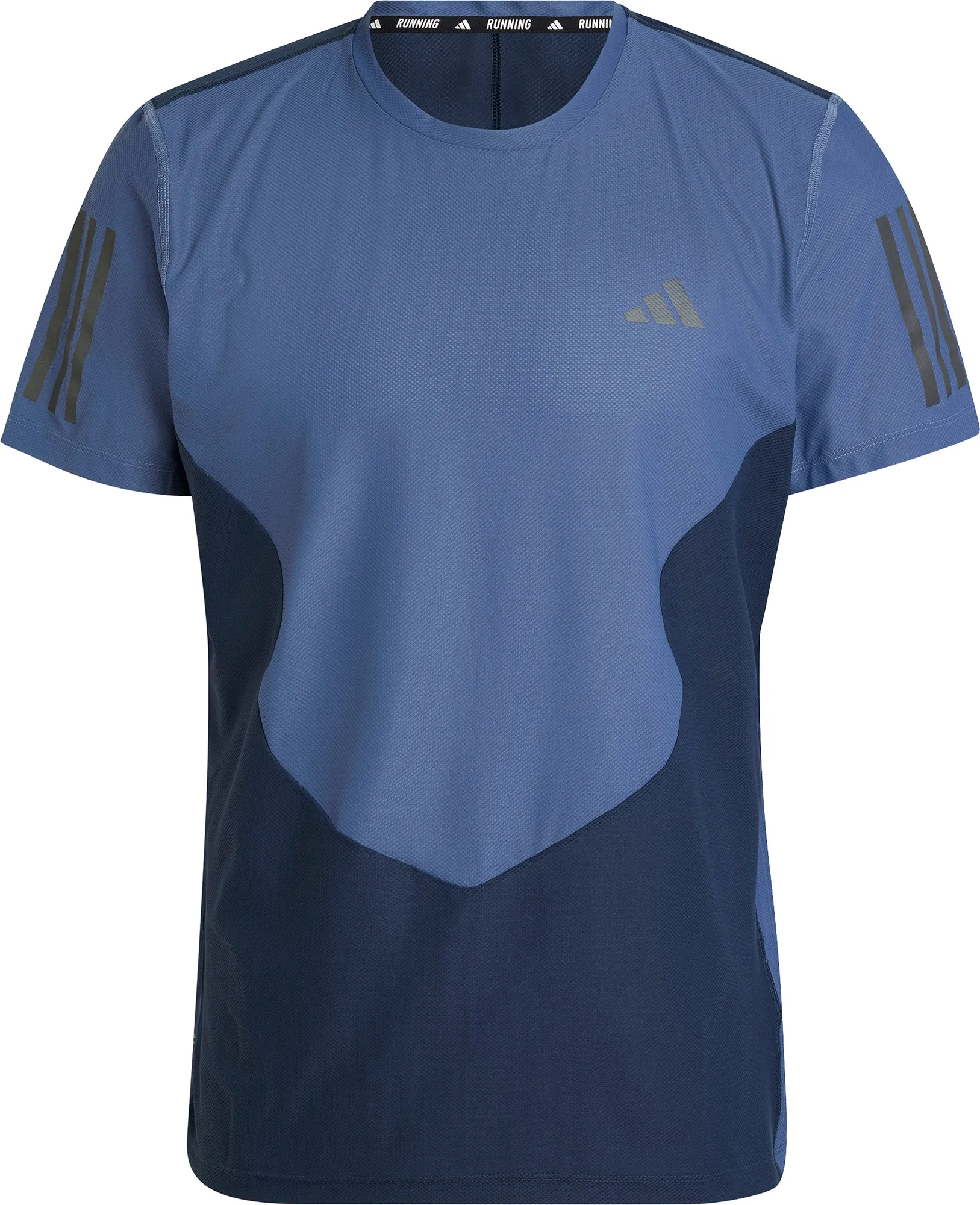 adidas Own The Run Short Sleeve Mens Running Top - Blue