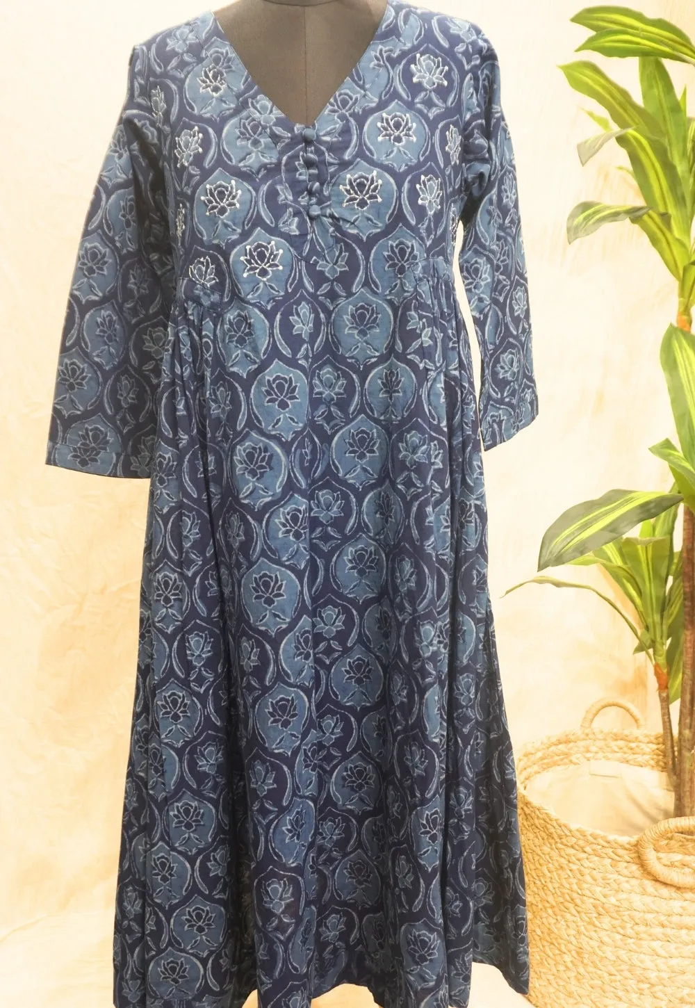 Ayzal Dabu Cotton Kurta