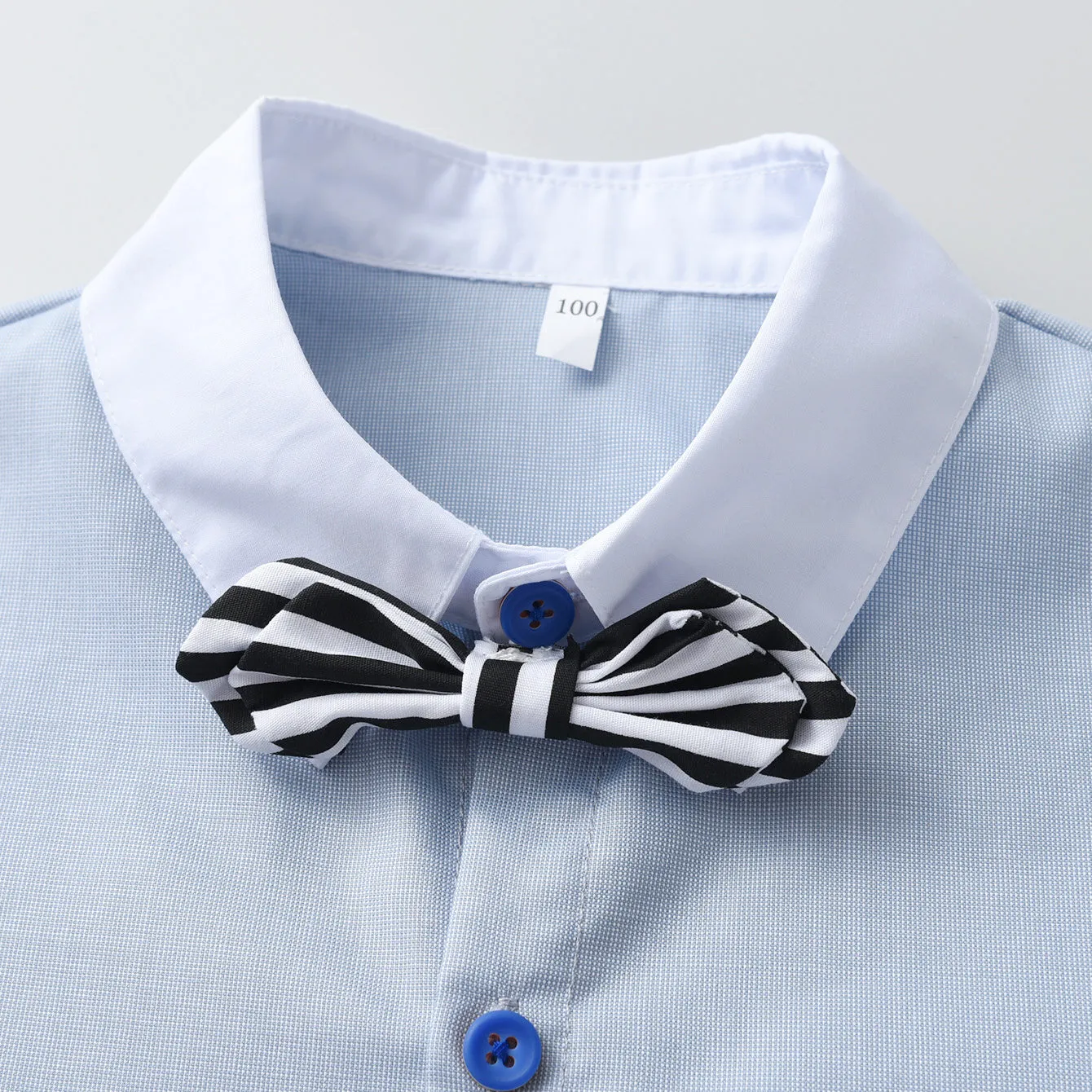 Baby Kid Boys Solid Color Bow Shirts Wholesale 230828111