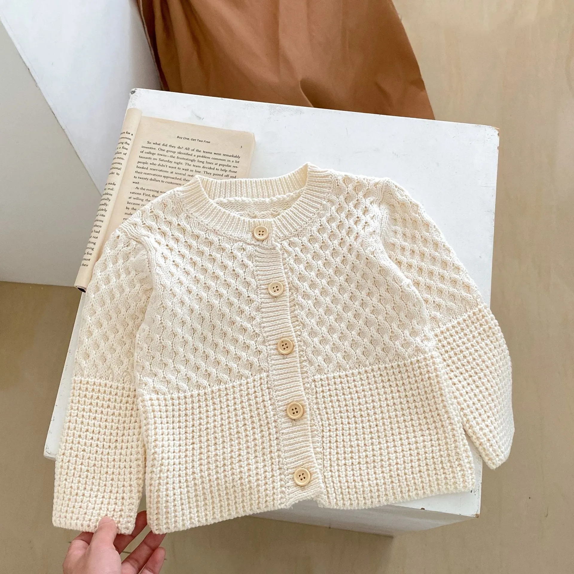 Baby Kid Girls Solid Color Cardigan Wholesale 230828199