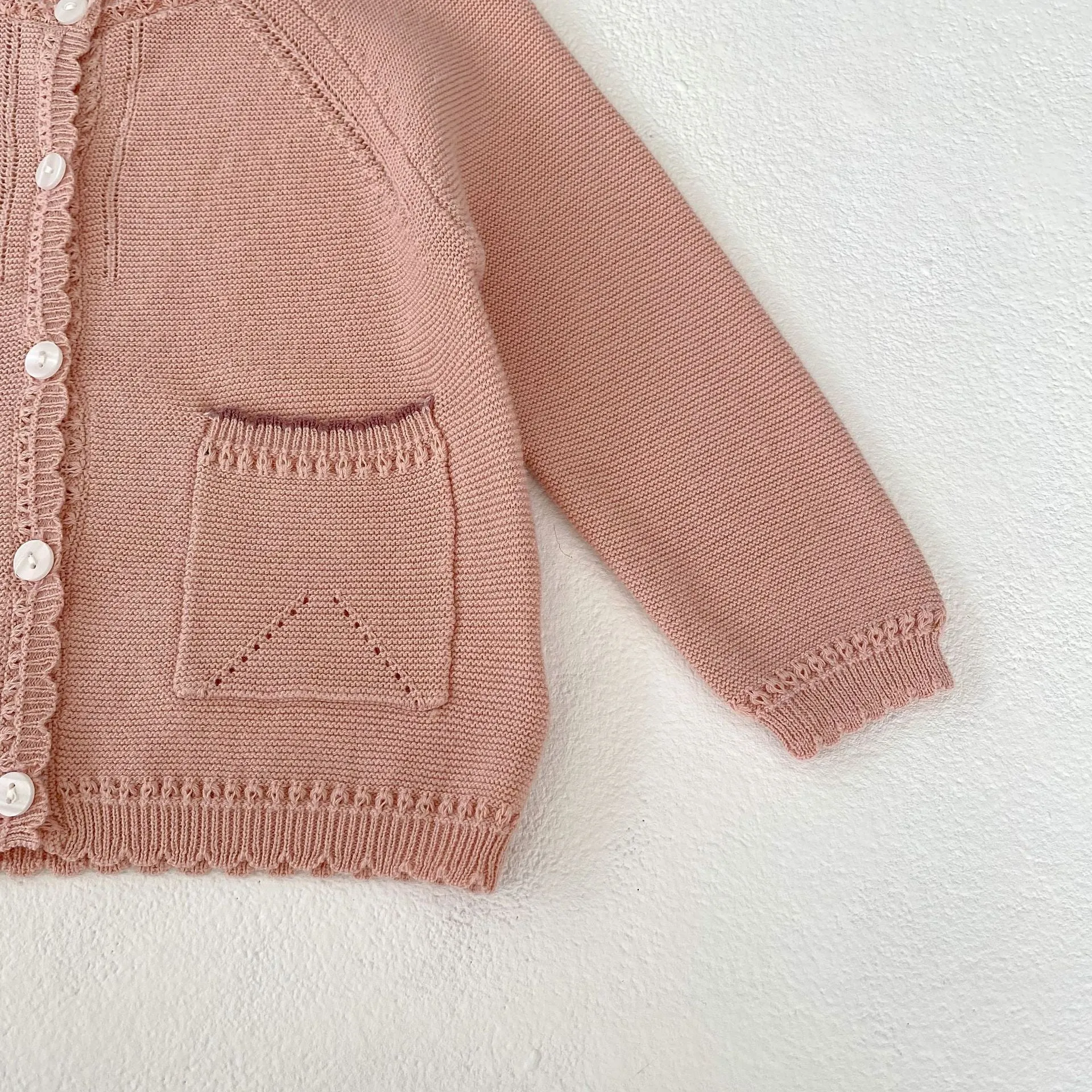 Baby Kid Girls Solid Color Cardigan Wholesale 230828305