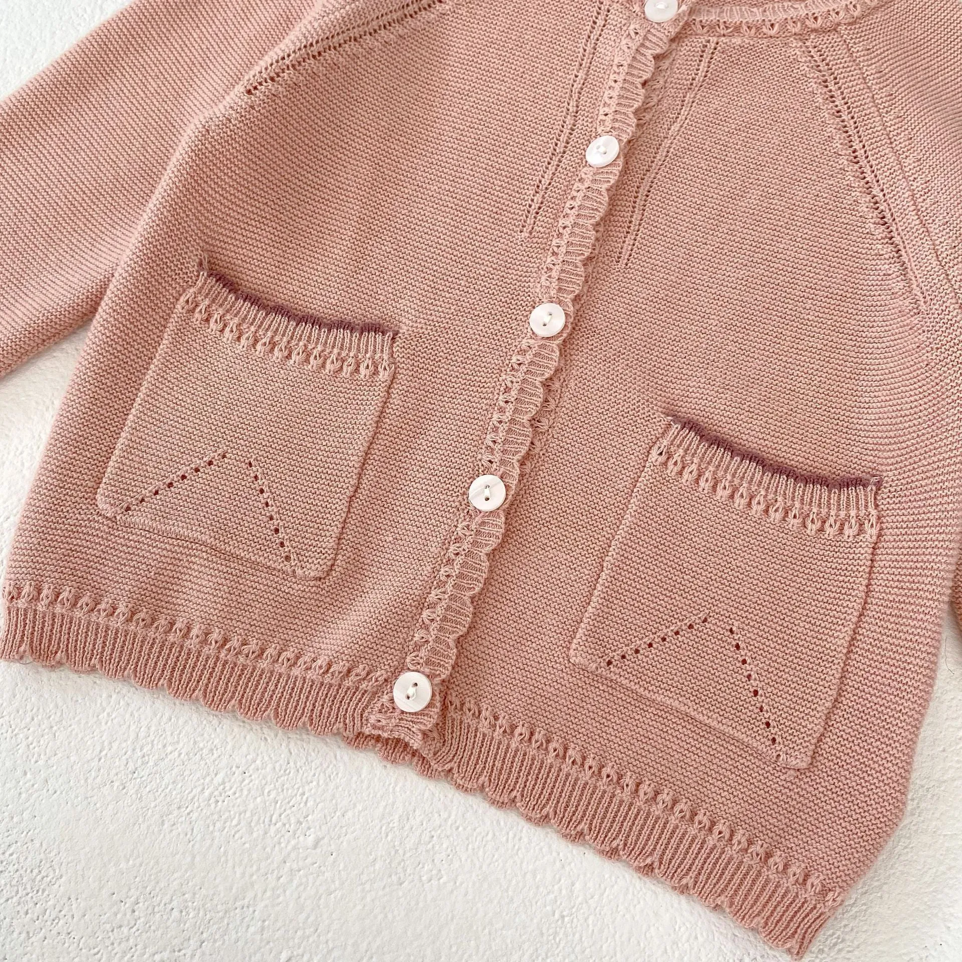 Baby Kid Girls Solid Color Cardigan Wholesale 230828305