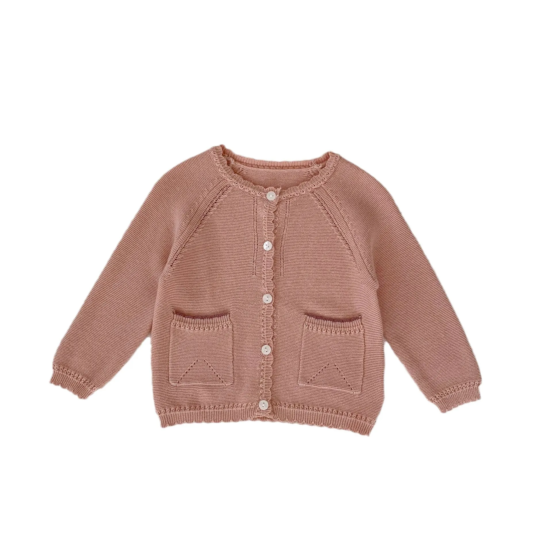 Baby Kid Girls Solid Color Cardigan Wholesale 230828305