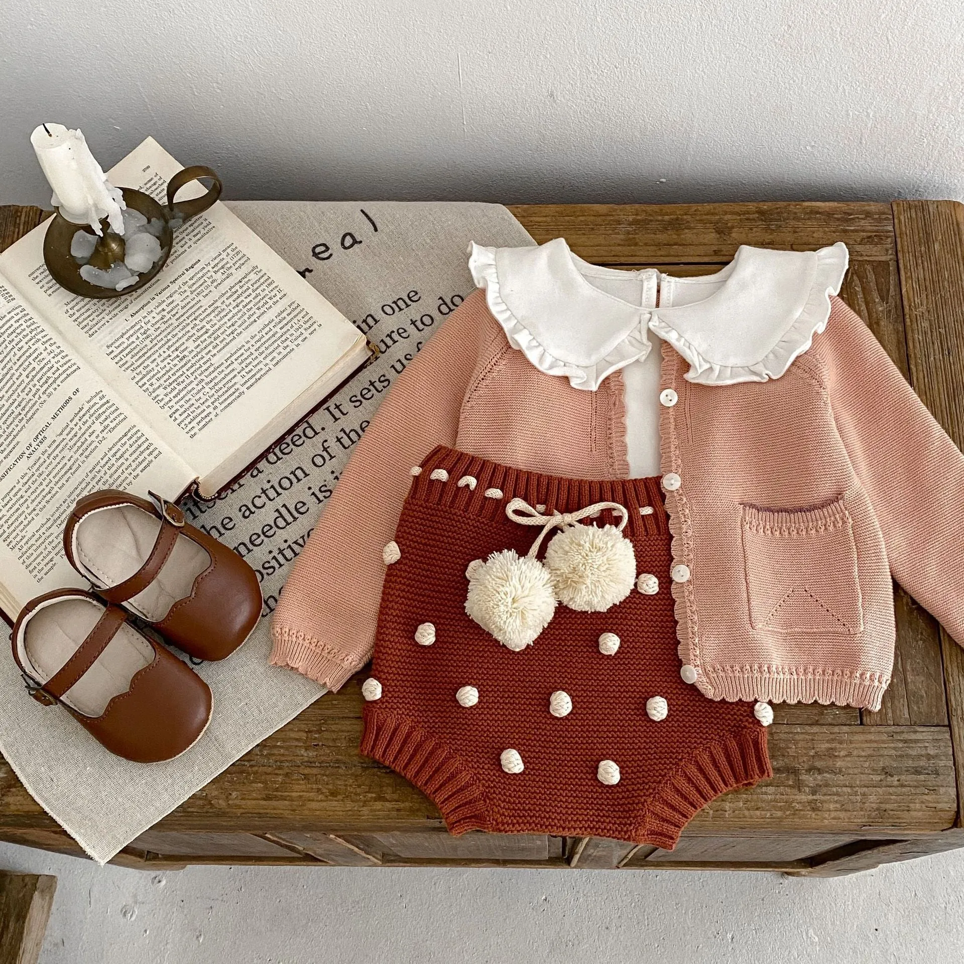 Baby Kid Girls Solid Color Cardigan Wholesale 230828305