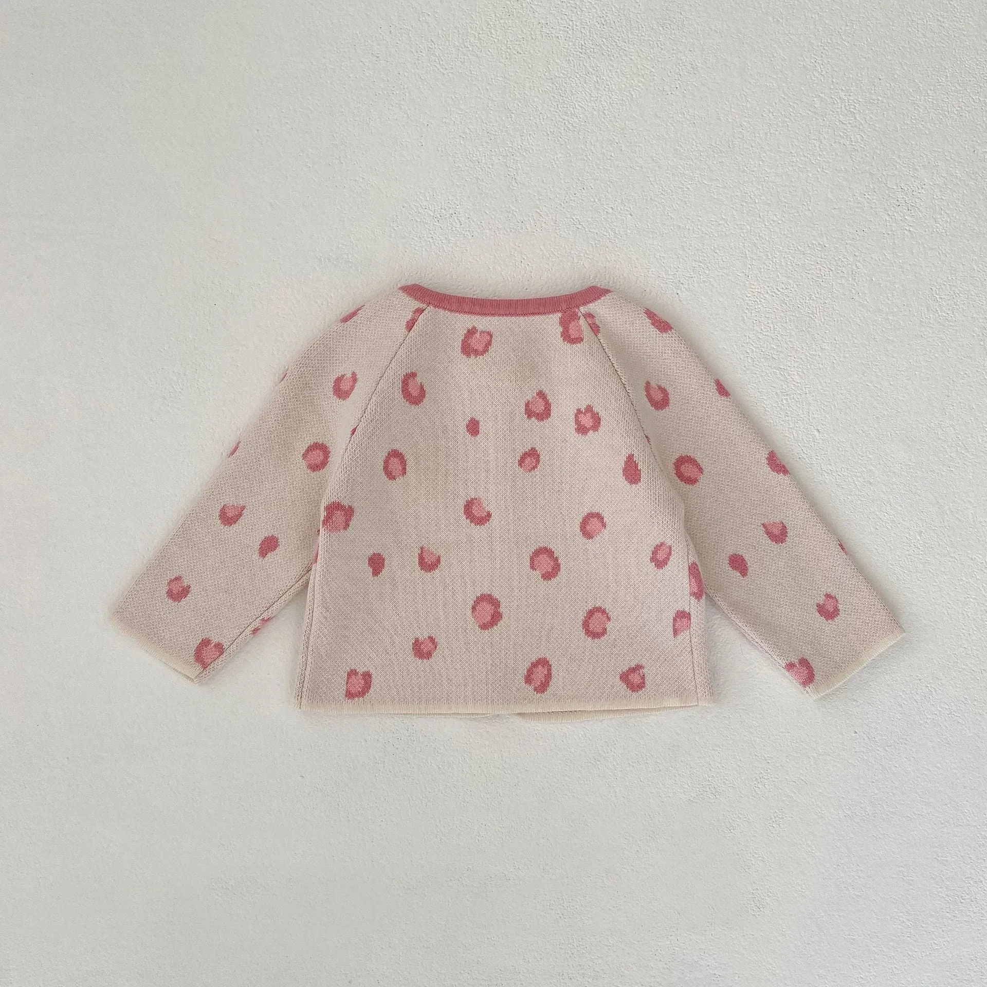 Baby Kid Girls Solid Color Polka dots Print Cardigan And Dresses Wholesale 230828228