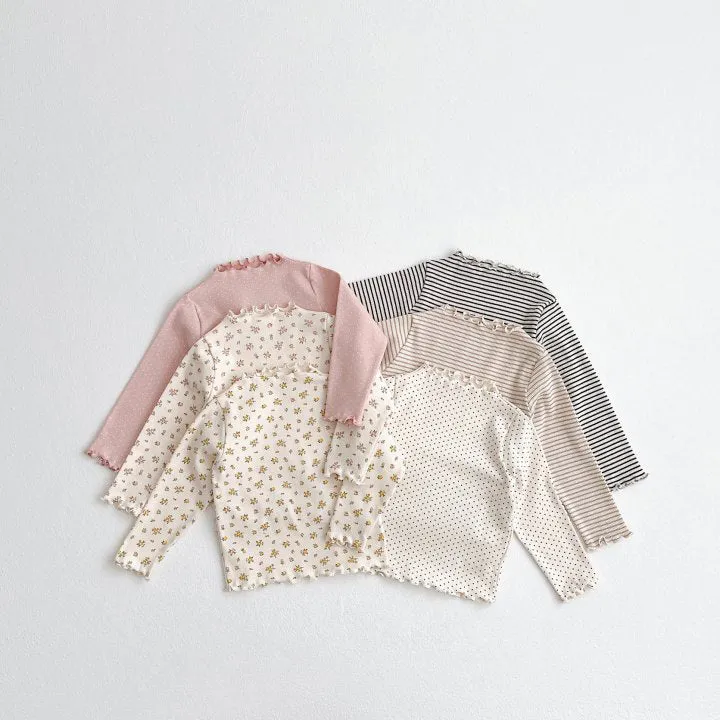 Baby Kid Girls Striped Flower Polka dots Tops Wholesale 23113071