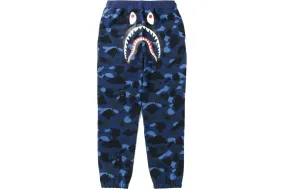 BAPE CAMO SHARK SWEATPANTS NAVY