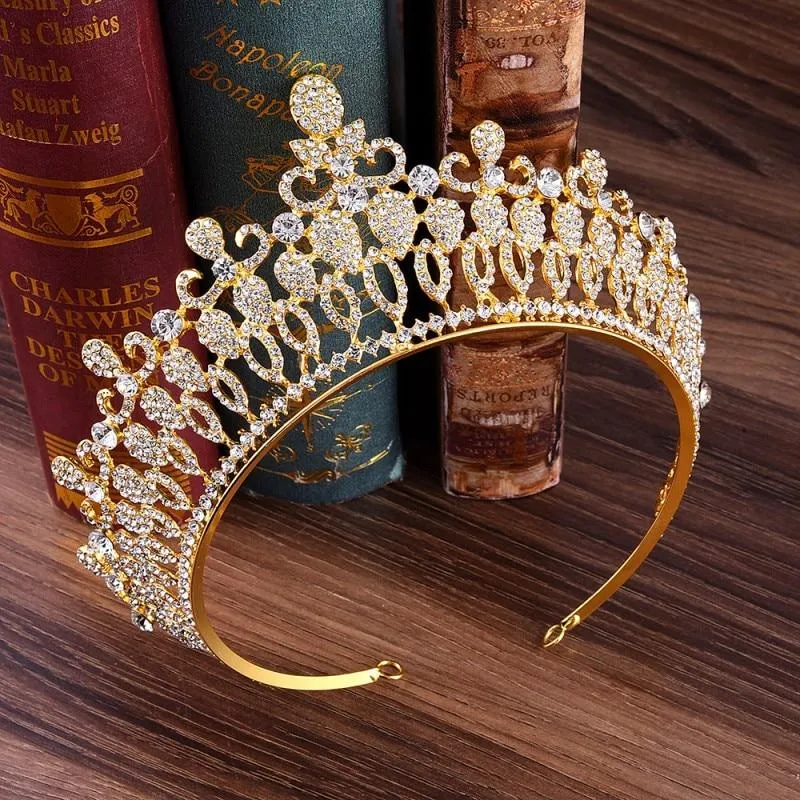 Baroque Princess Queen Crystal Crowns for Women