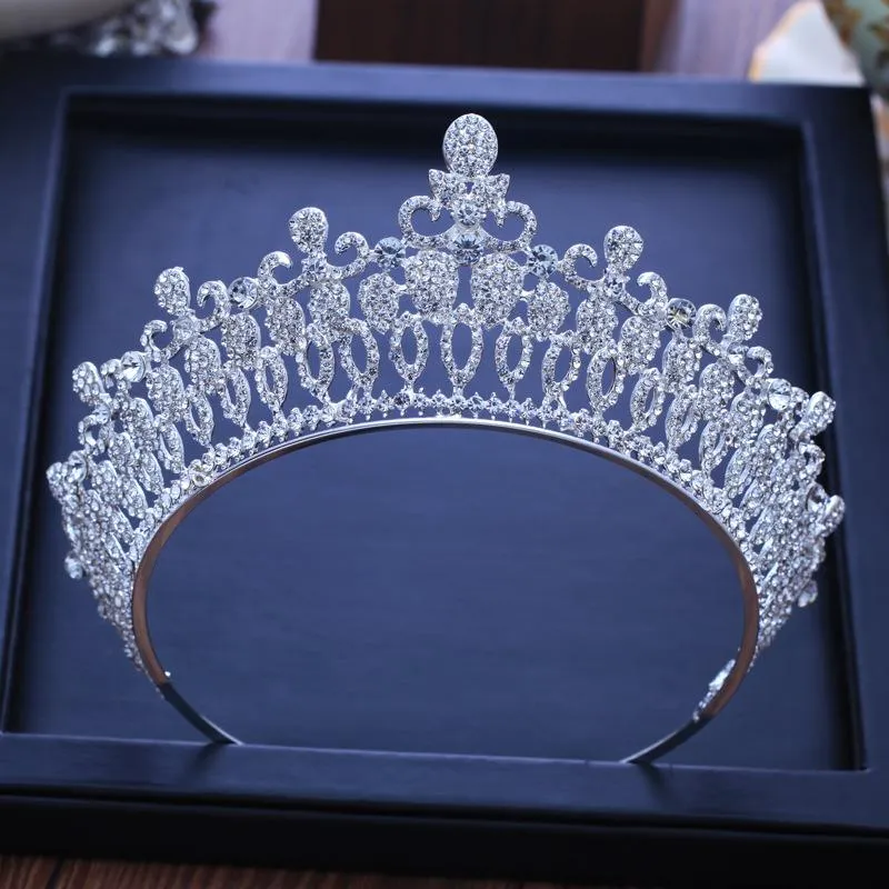 Baroque Princess Queen Crystal Crowns for Women