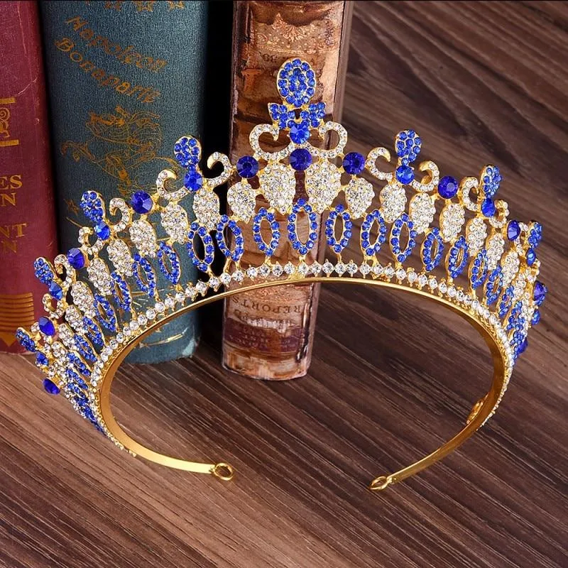 Baroque Princess Queen Crystal Crowns for Women