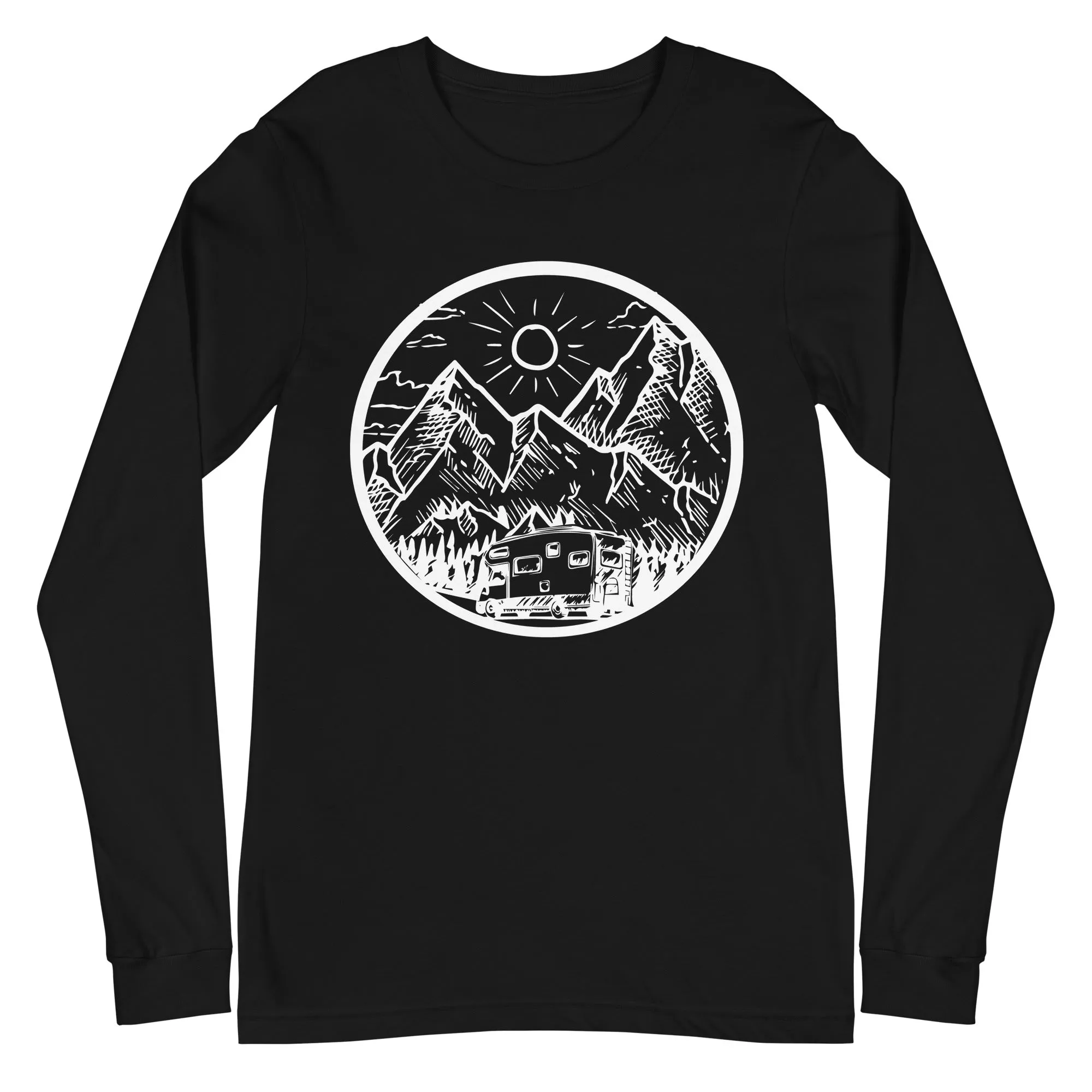 Berge - Camping Van - (12) - Longsleeve (Unisex)