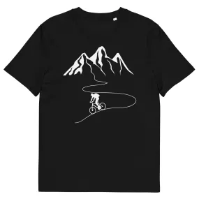 Berge - Kurve Linie - Radfahren -  - Unisex Organic Cotton T-Shirt | Stanley/Stella STTU755