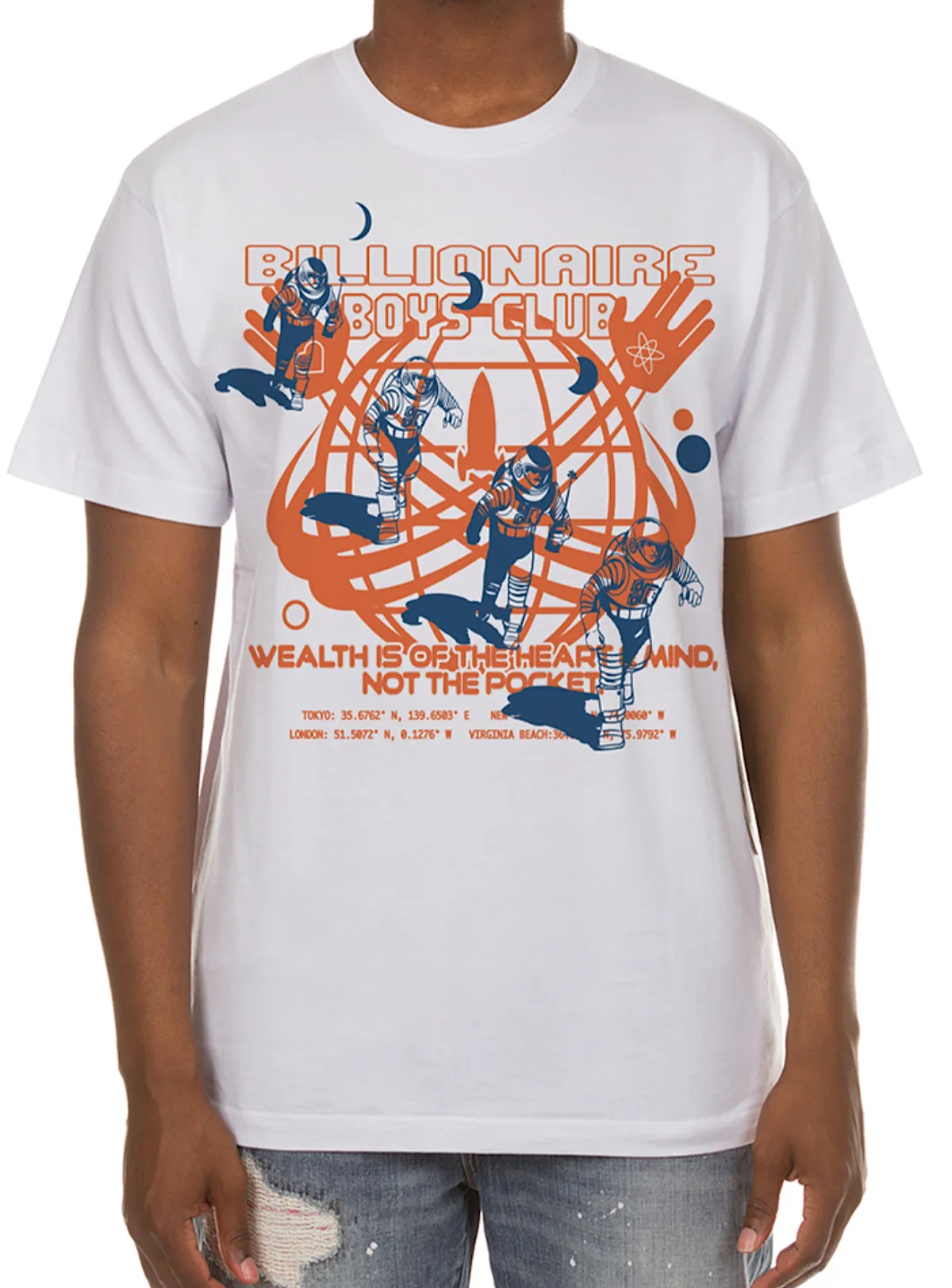 Billionaire Boys Club T-Shirt - BB Coordinates - White - 841-1204