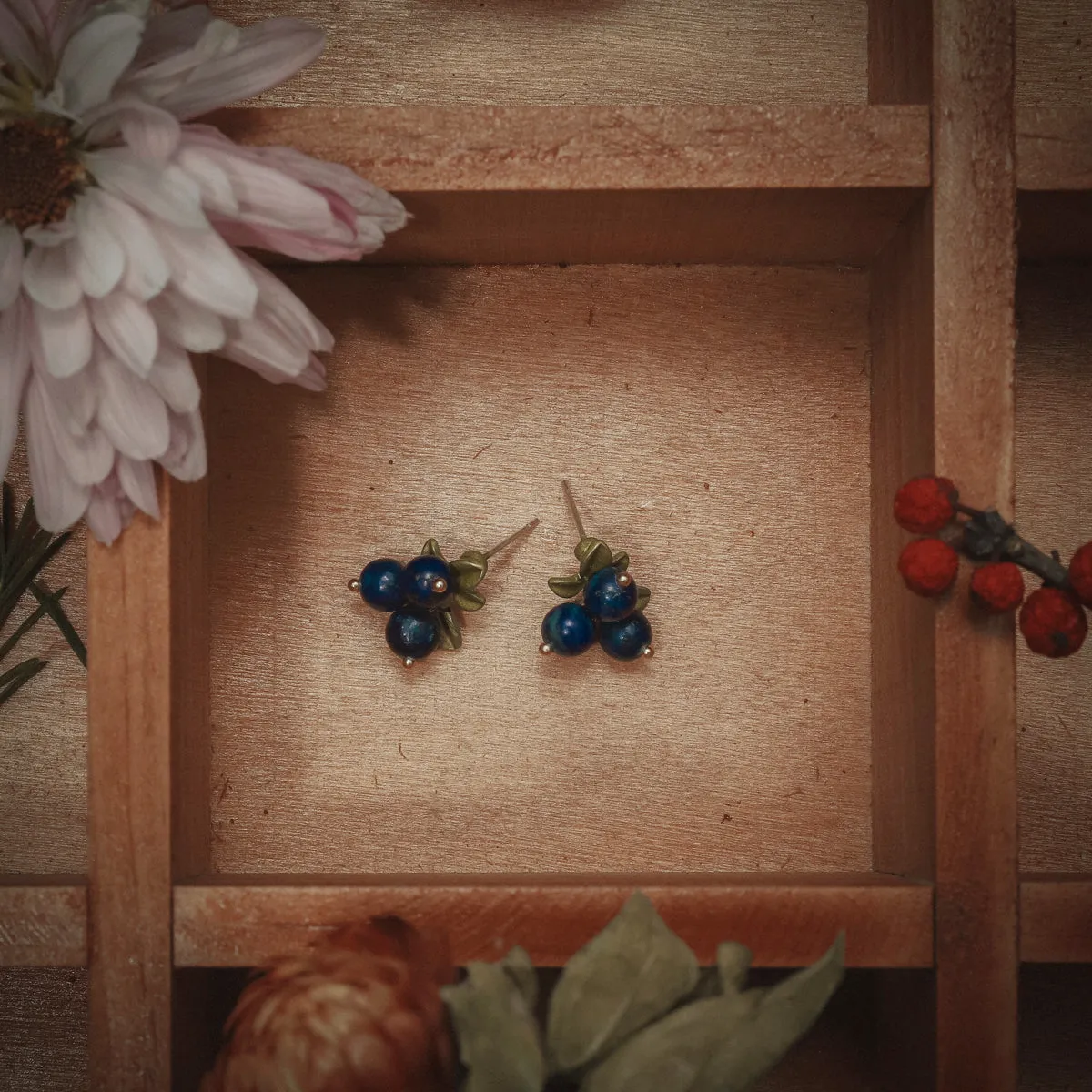 Blueberry Stud Earrings