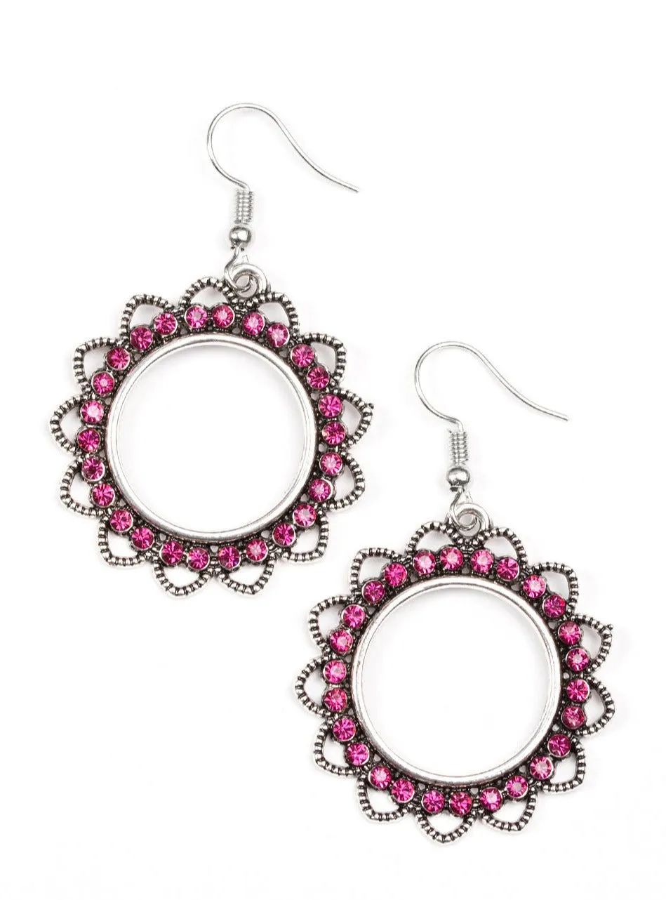  Bring Your Tambourine Pink Earrings