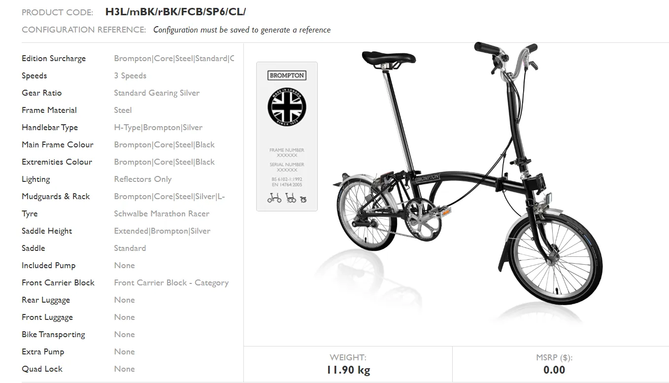 Brompton C-Line Utility Folding Bike