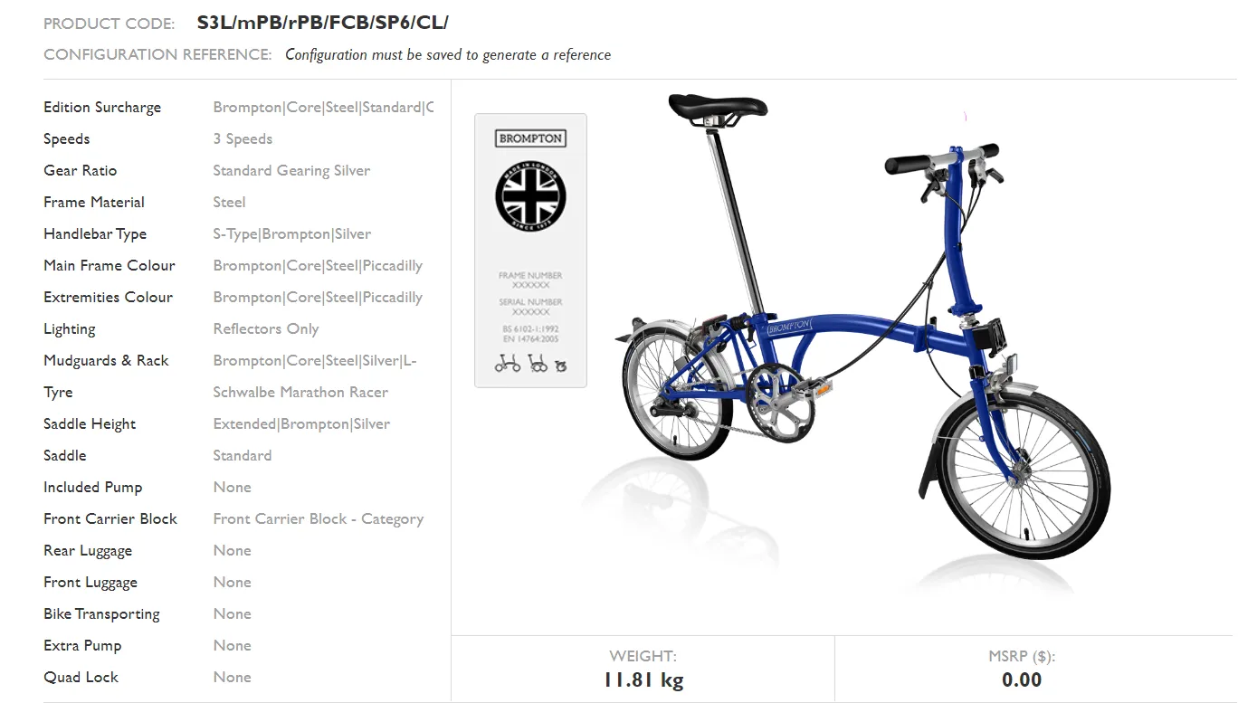 Brompton C-Line Utility Folding Bike