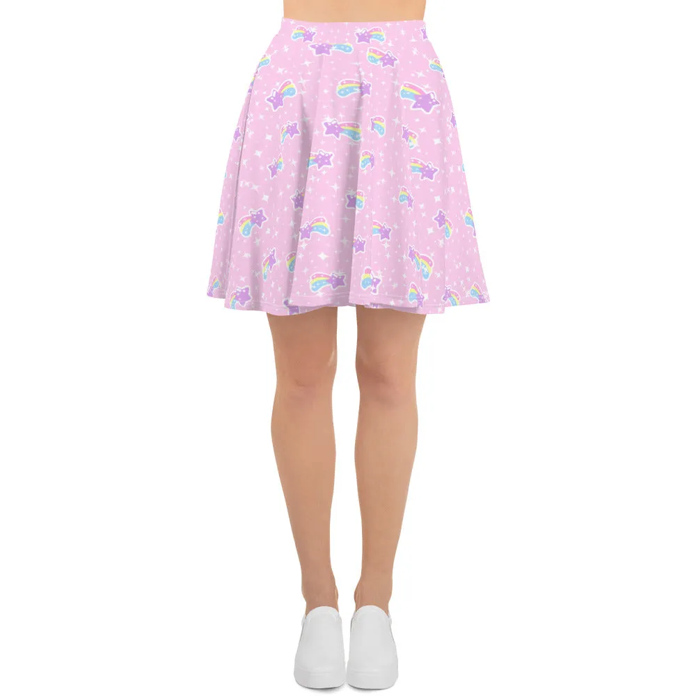 Bubblegum Bunny Shooting Stars Skater Skirt