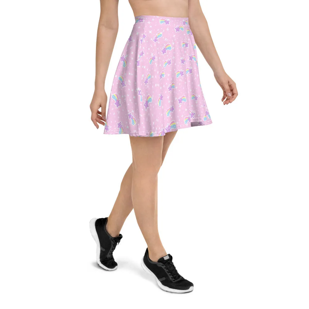 Bubblegum Bunny Shooting Stars Skater Skirt