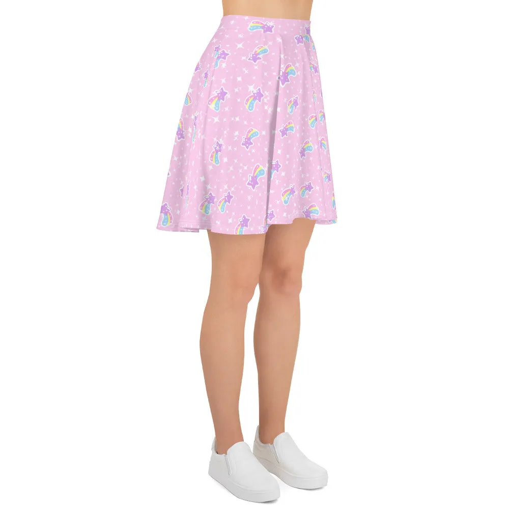 Bubblegum Bunny Shooting Stars Skater Skirt