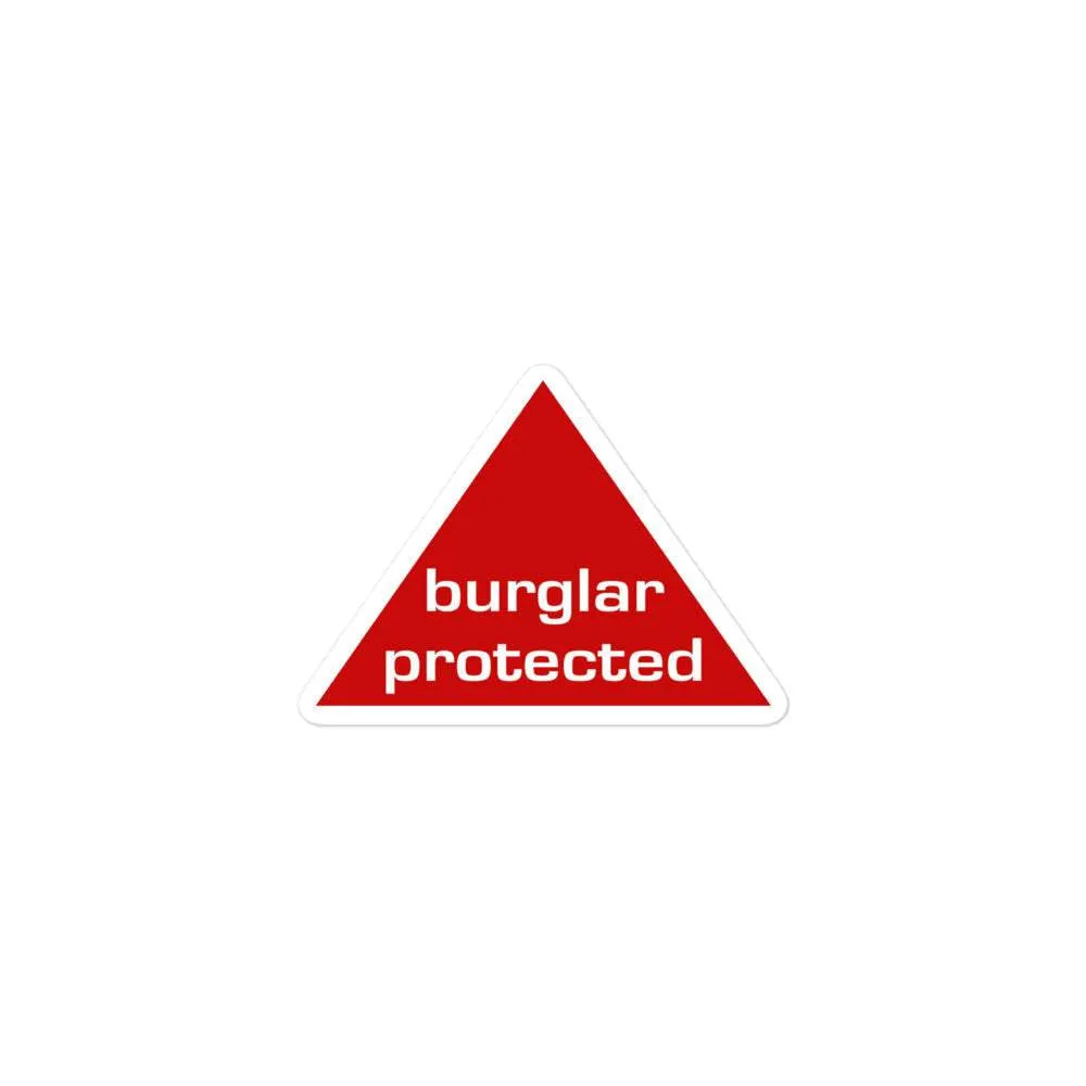 Burglar Protected Sticker