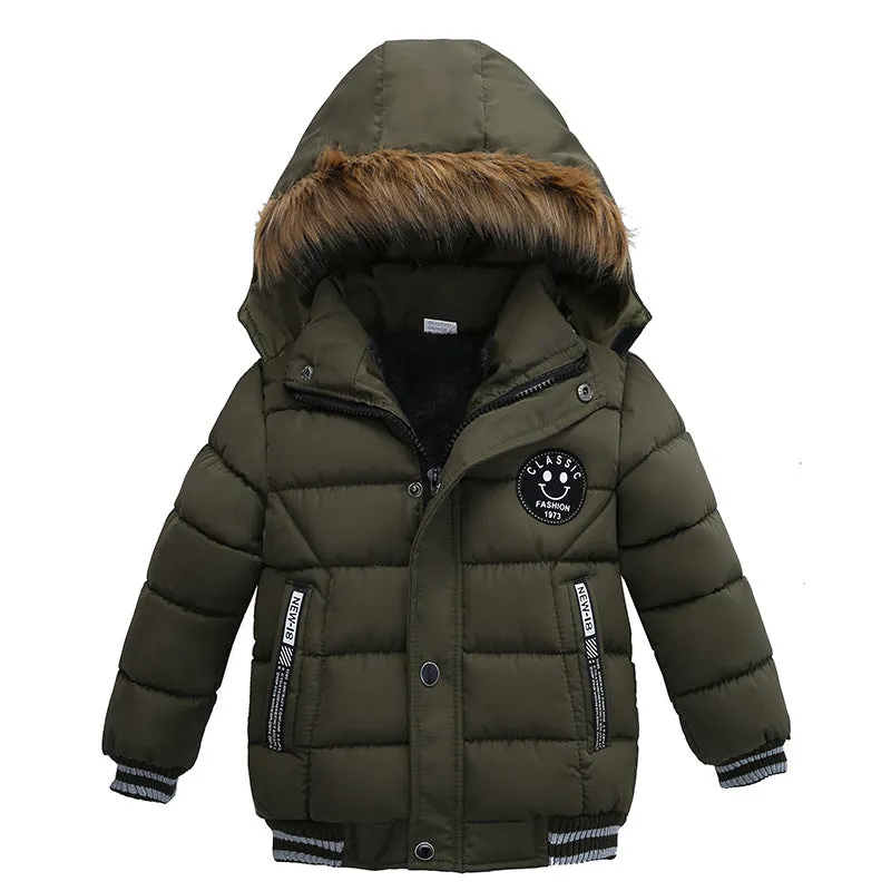 Children's Cotton Jacket Winter Boys Thickened Warm Cotton Jacket Coat