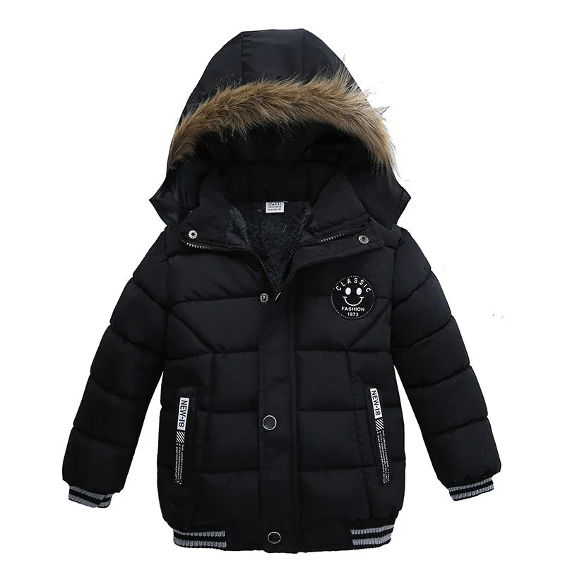 Children's Cotton Jacket Winter Boys Thickened Warm Cotton Jacket Coat