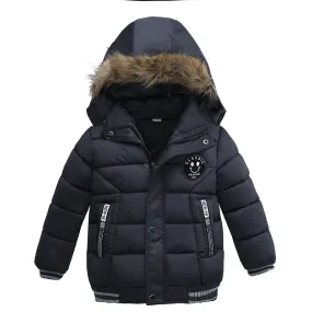 Children's Cotton Jacket Winter Boys Thickened Warm Cotton Jacket Coat