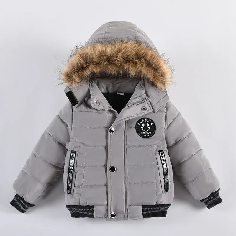 Children's Cotton Jacket Winter Boys Thickened Warm Cotton Jacket Coat