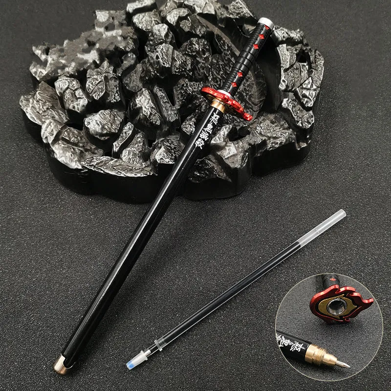 Chokutō Sword Refillable Gel Pens