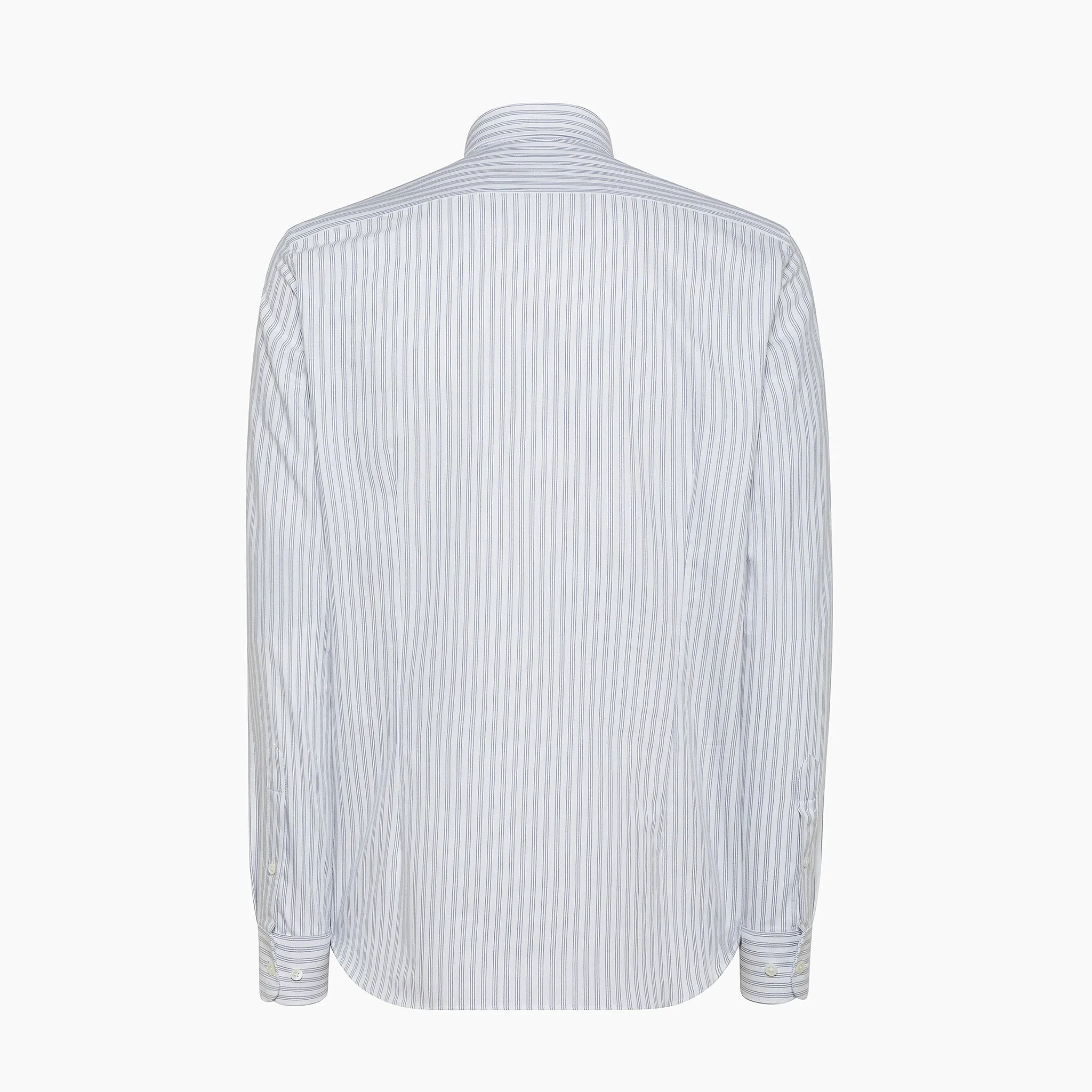 Clamenc shirt Twill Cotton Striped barré