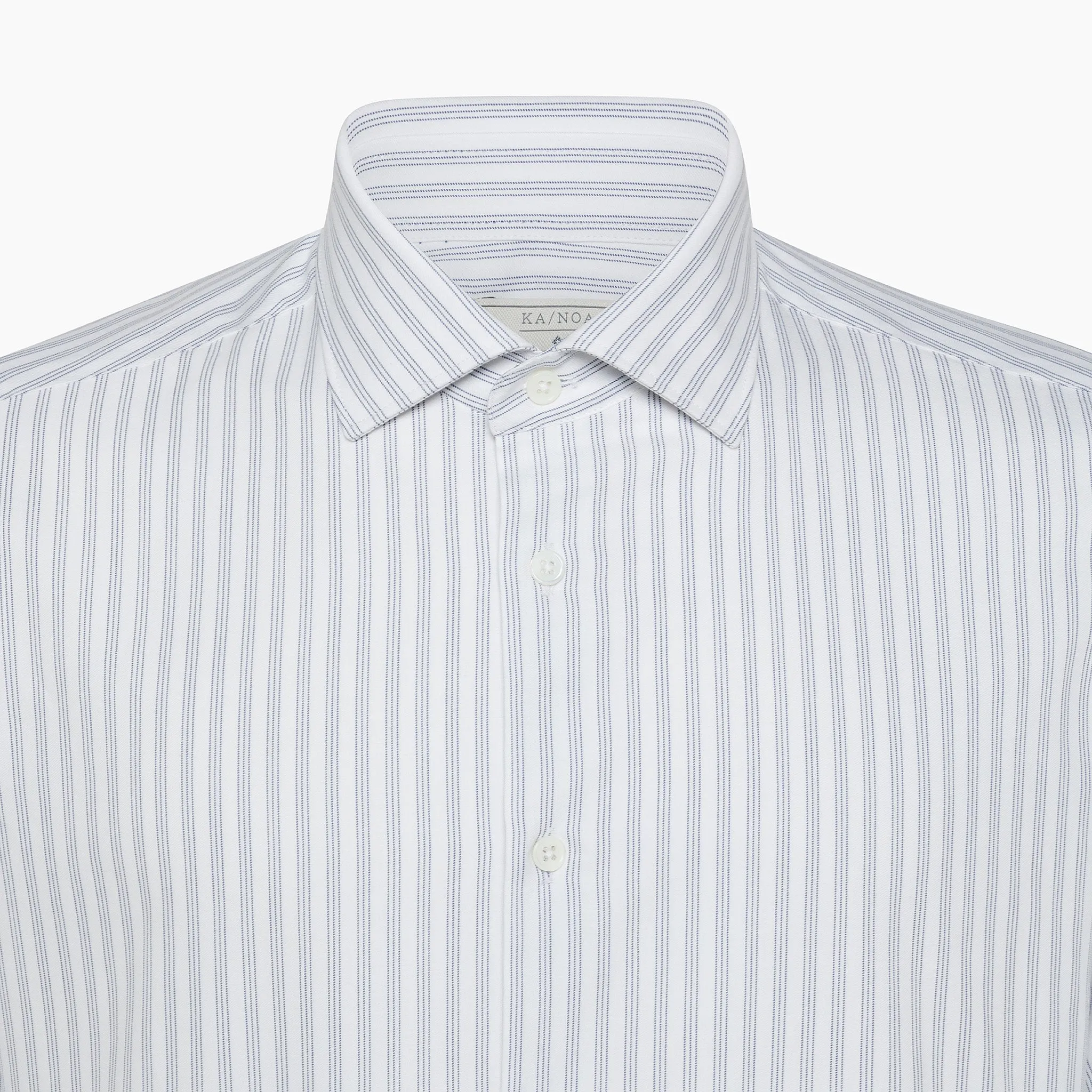 Clamenc shirt Twill Cotton Striped barré