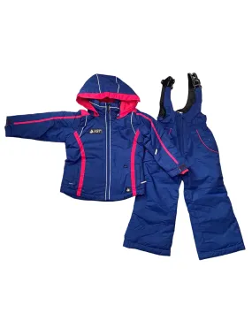 Complete ski astrolabe for girls Y19H F73 fuchsia blue