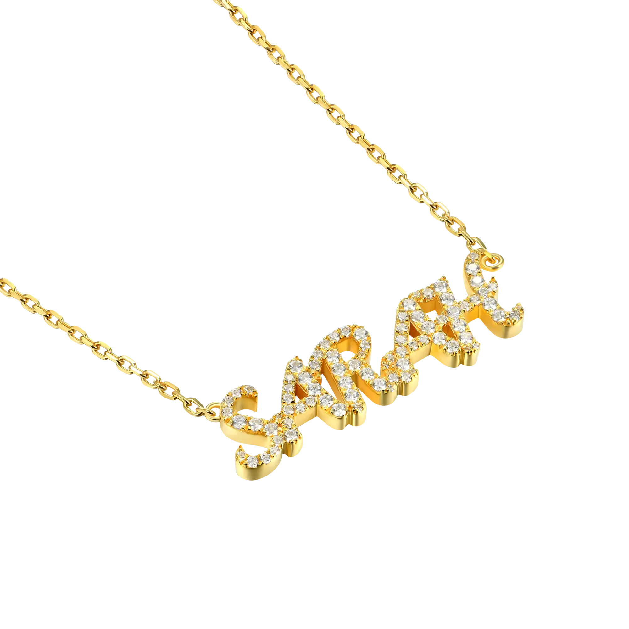 Custom Cursive Letter Name Necklace