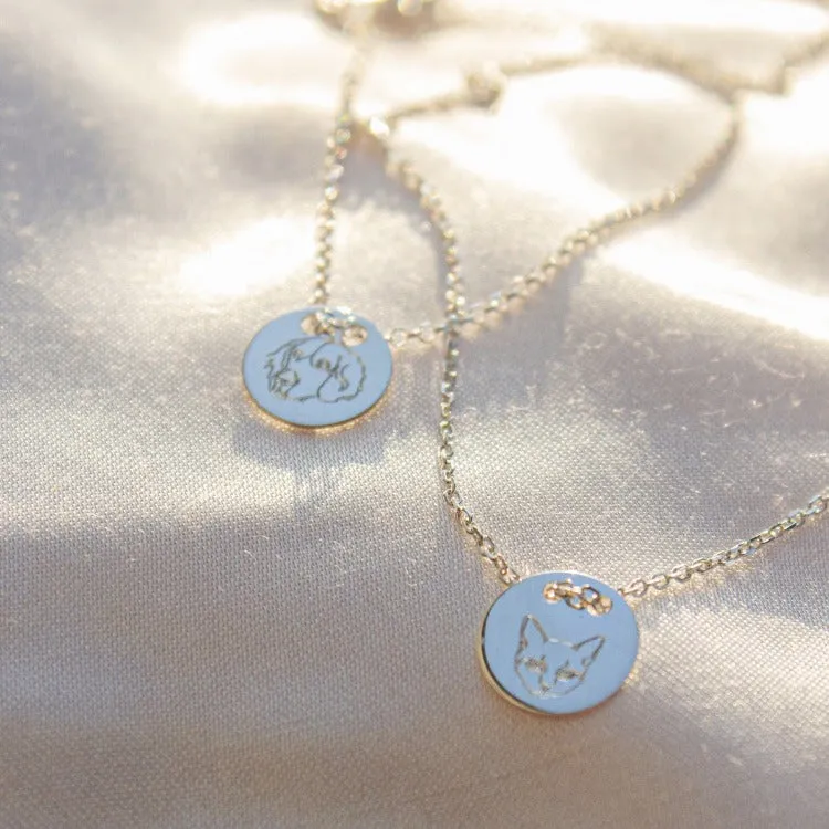 Custom Pet Engraving Necklace