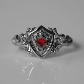 Custom Shield Ring  1550.00