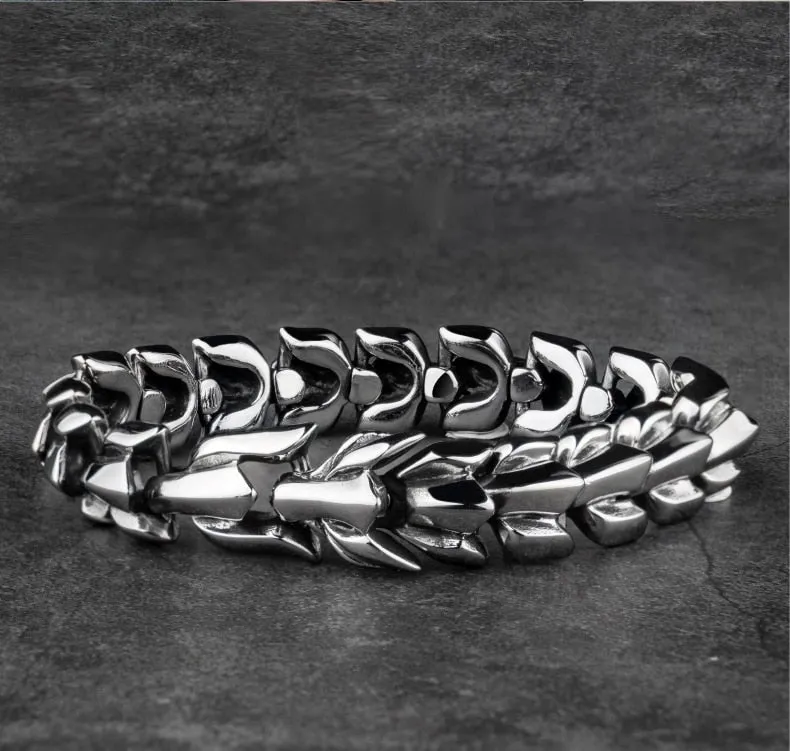 Dragon Link Chain Stainless Steel Vintage Fashion Punk Bracelet