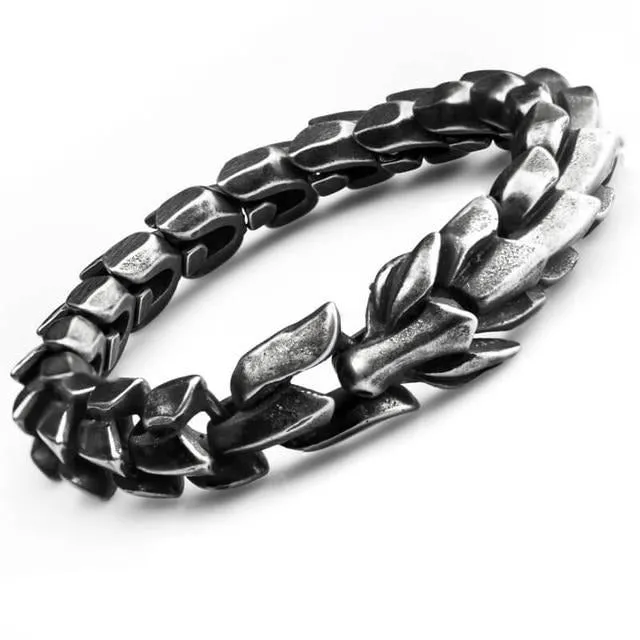 Dragon Link Chain Stainless Steel Vintage Fashion Punk Bracelet