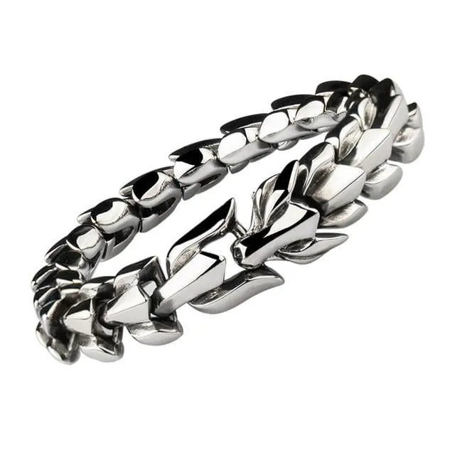 Dragon Link Chain Stainless Steel Vintage Fashion Punk Bracelet