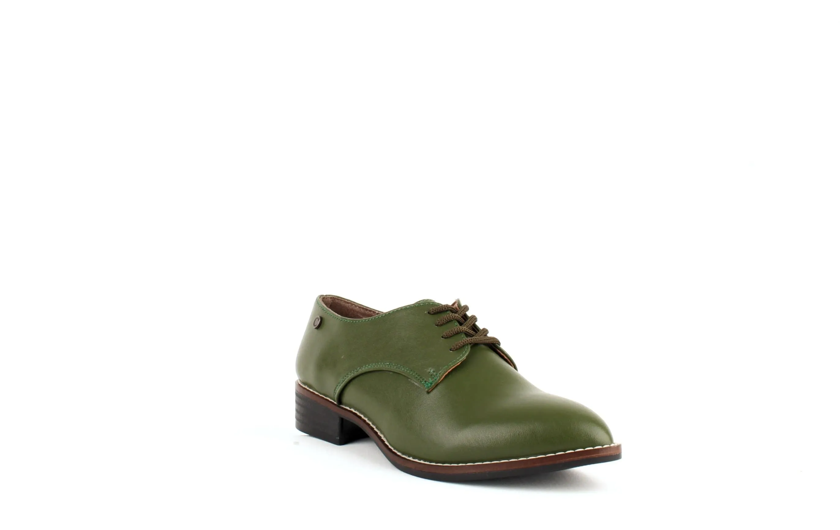 Esther Desserto Cactus Leather Vegan Derby Shoe | Green