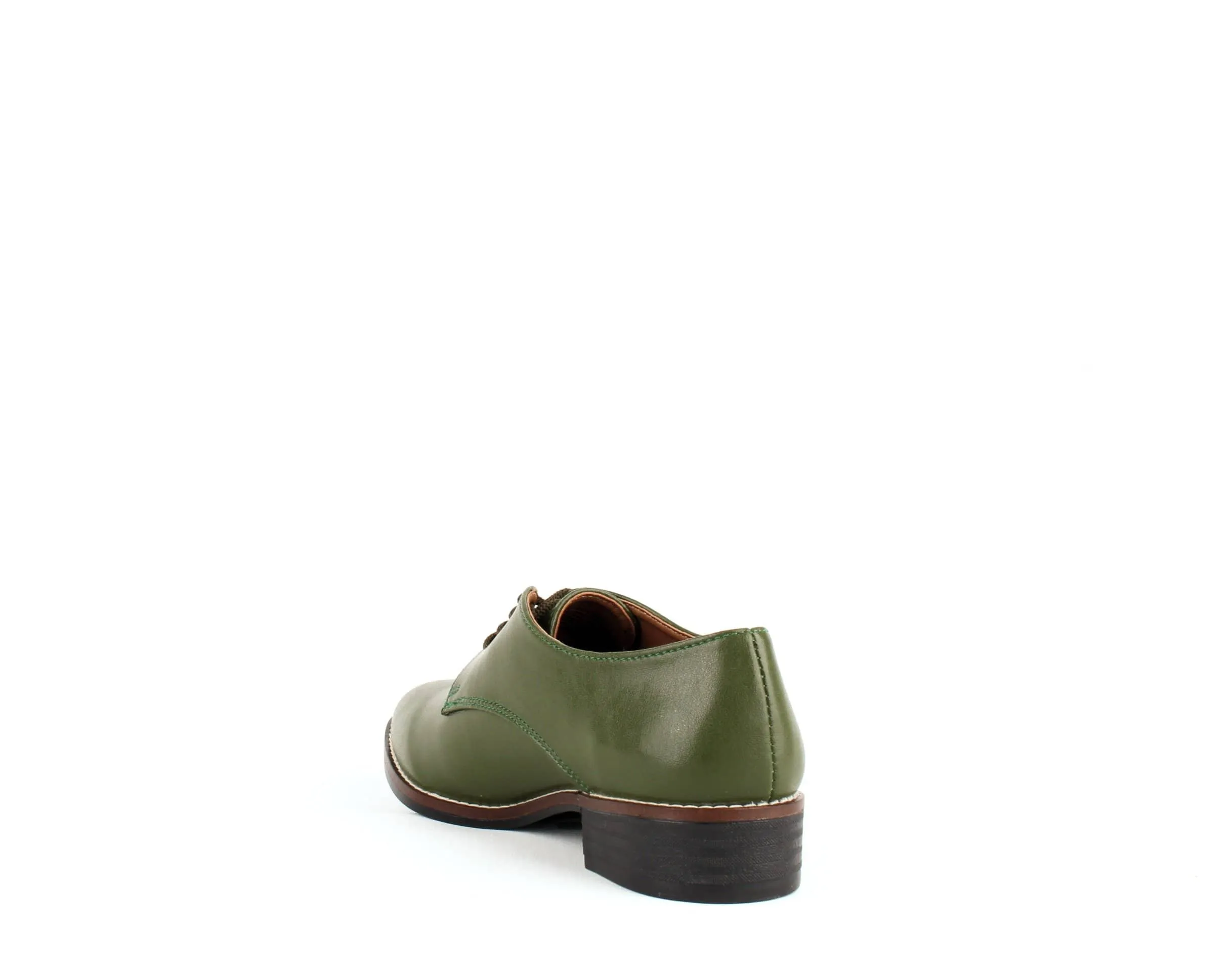 Esther Desserto Cactus Leather Vegan Derby Shoe | Green