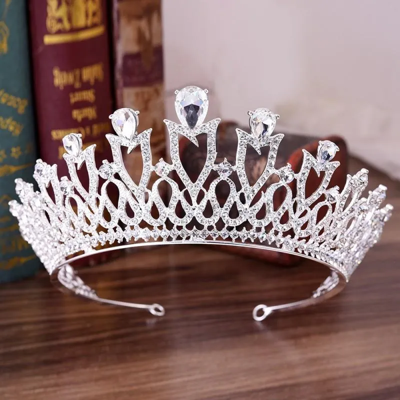 European Monarch Crystal Wedding Queen Crown Tiaras