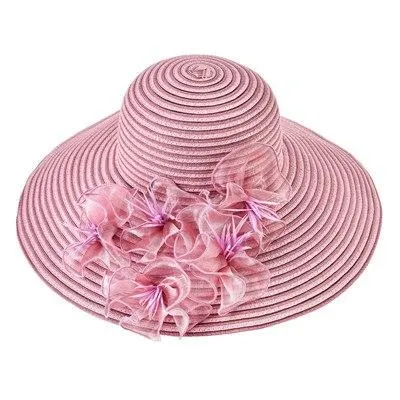 Floppy Large Brim Straw Fascinator Sun Hat