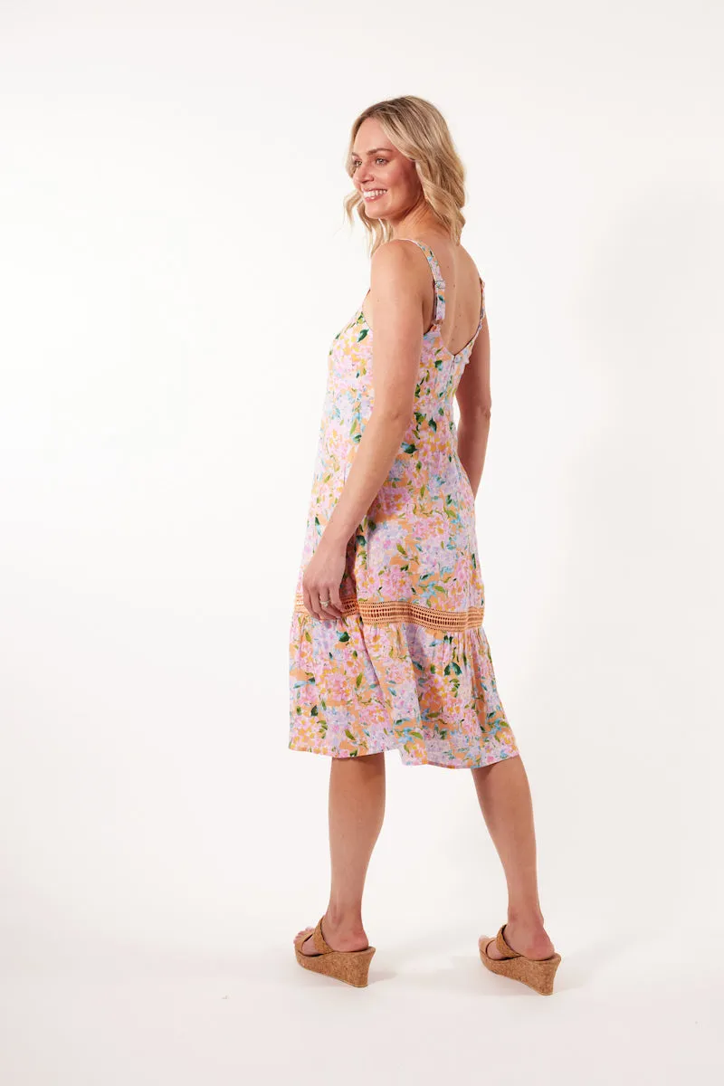 Flora Tank Dress, Sunset Hydrangea