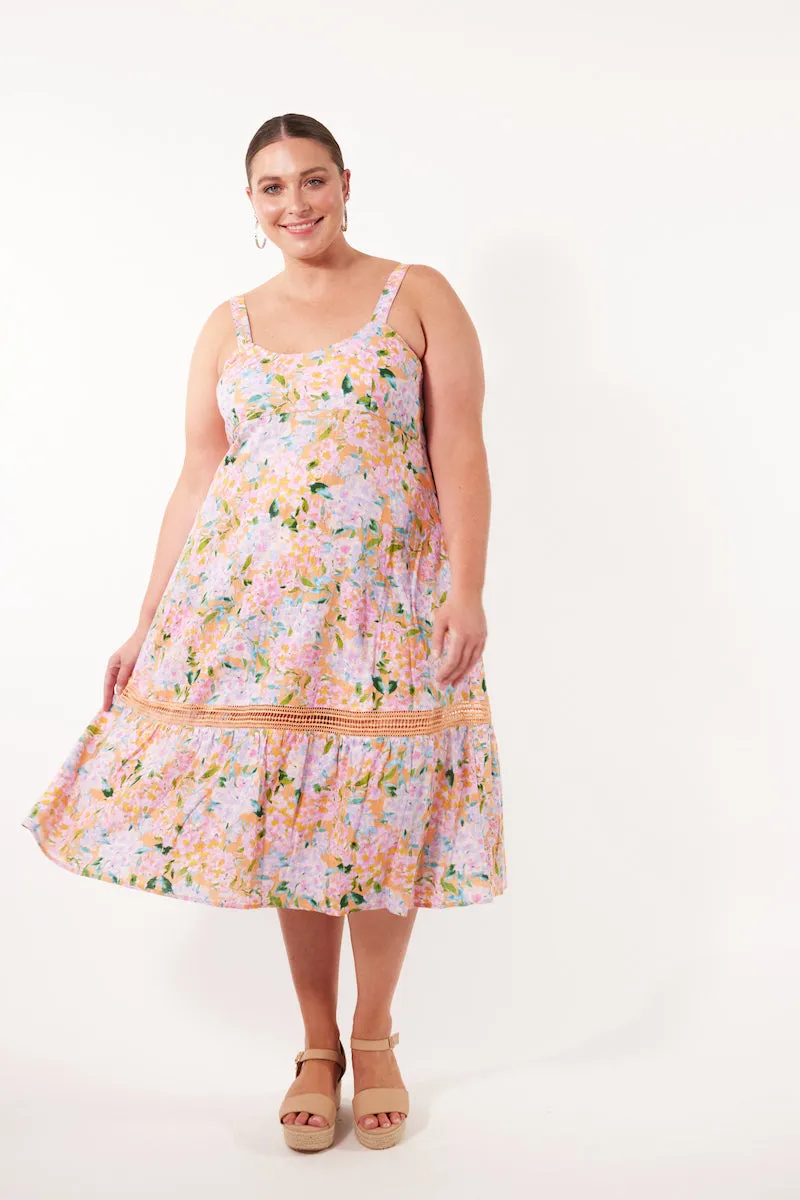 Flora Tank Dress, Sunset Hydrangea