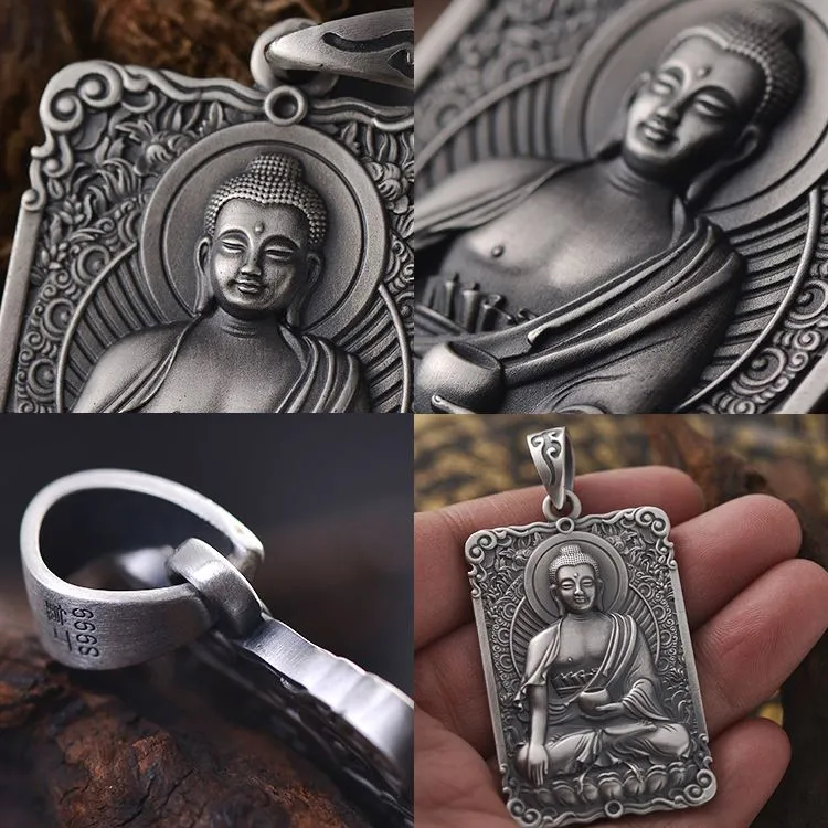 Framed Medicine Buddha Pendant