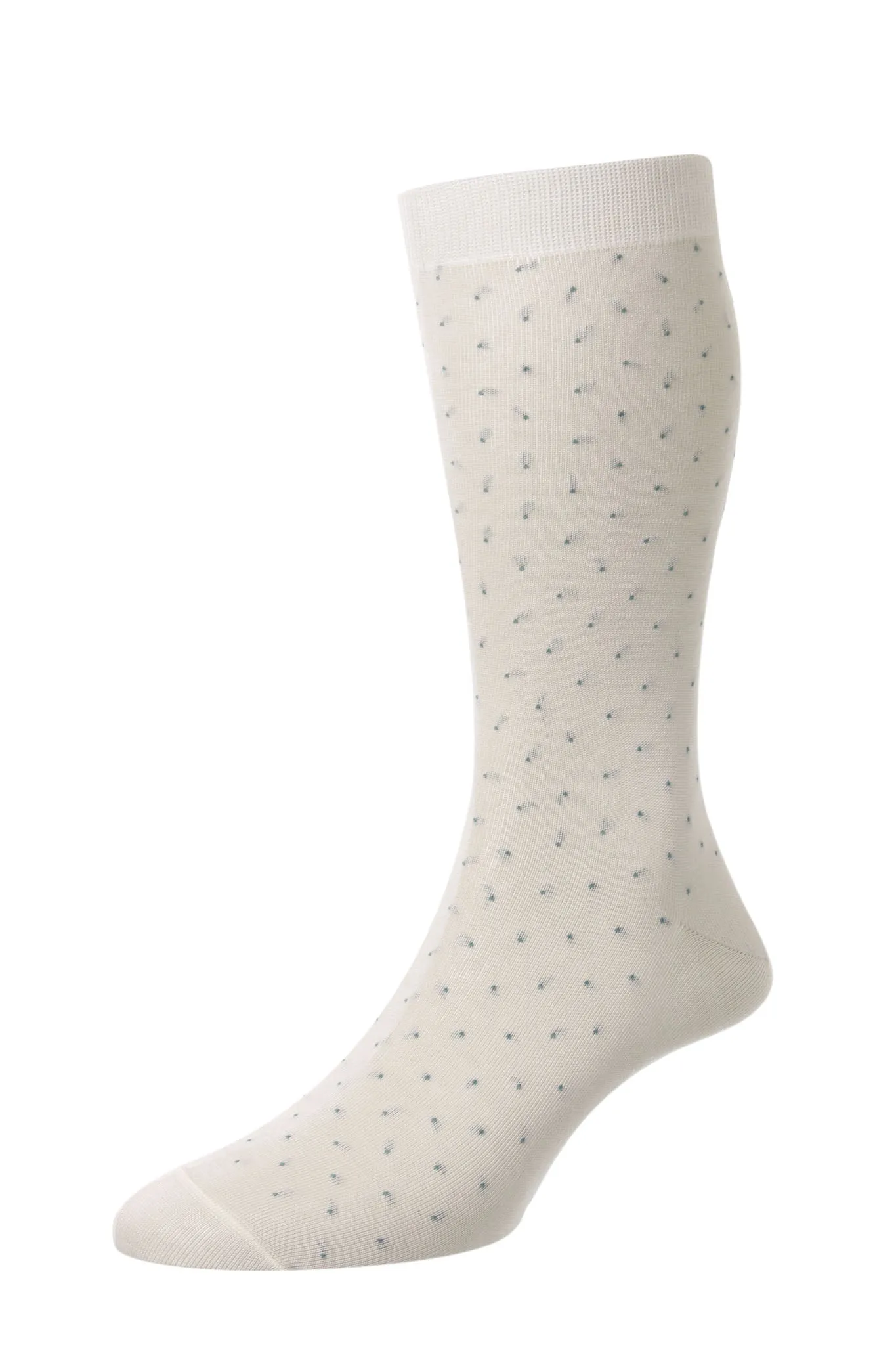 Gadsbury Motif Pin Dot Cotton Men's Socks